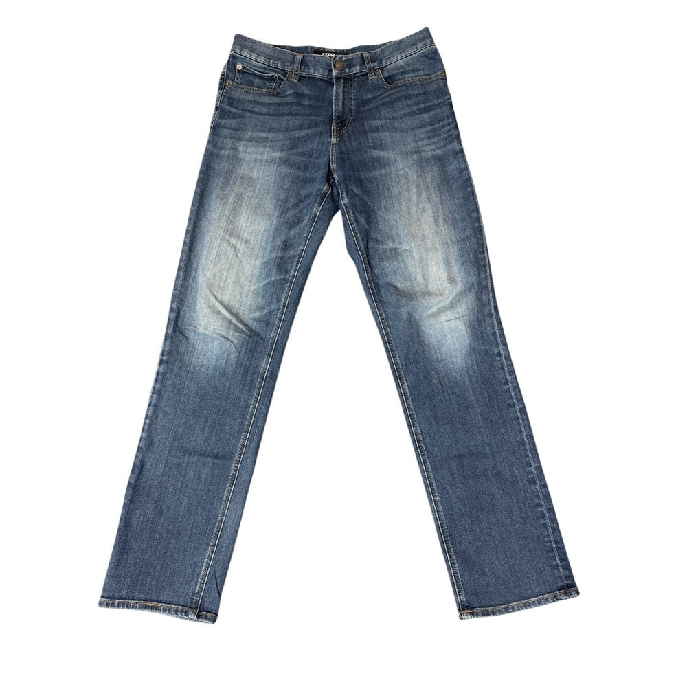 Express Jeans Mens 32x36 Classic Boot Cut Stretch‎ Dark Blue Wash Vintage Y2K